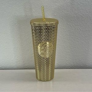 Starbucks Holiday 2022 Gold Metallic Tumbler NEW